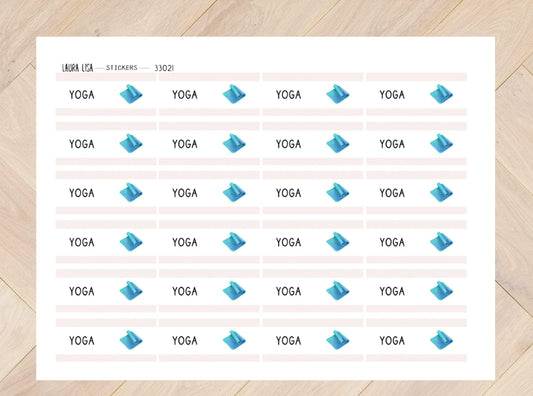 Stickervel yoga kleur 1 33021 - Laura Lisa Lifestyle